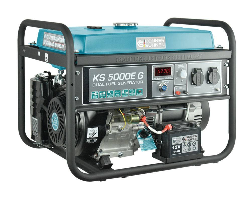 LPG/Benzin-Generator "Könner & Söhnen" KS 5000E G