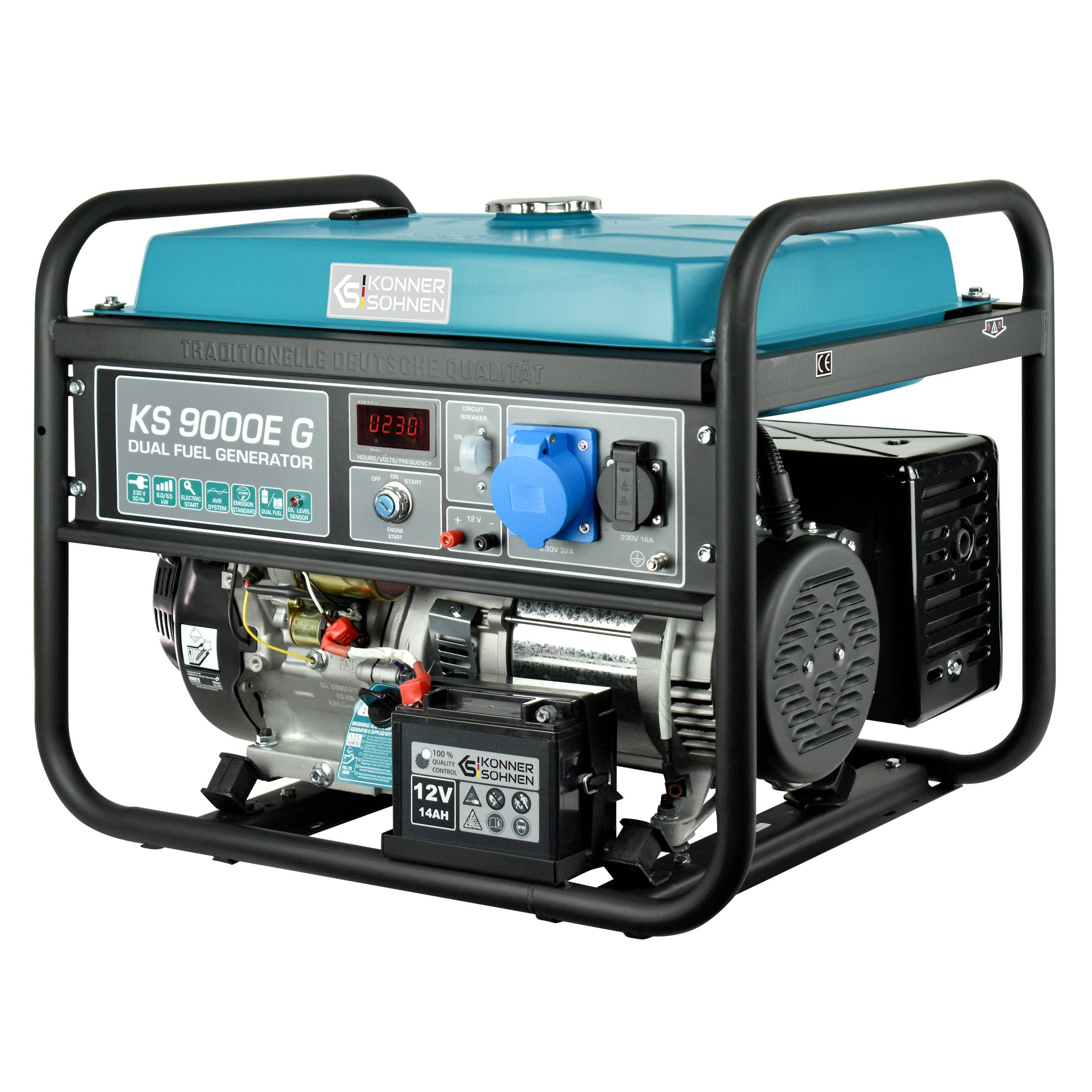 LPG/Benzin-Generator "Könner & Söhnen" KS 9000E G