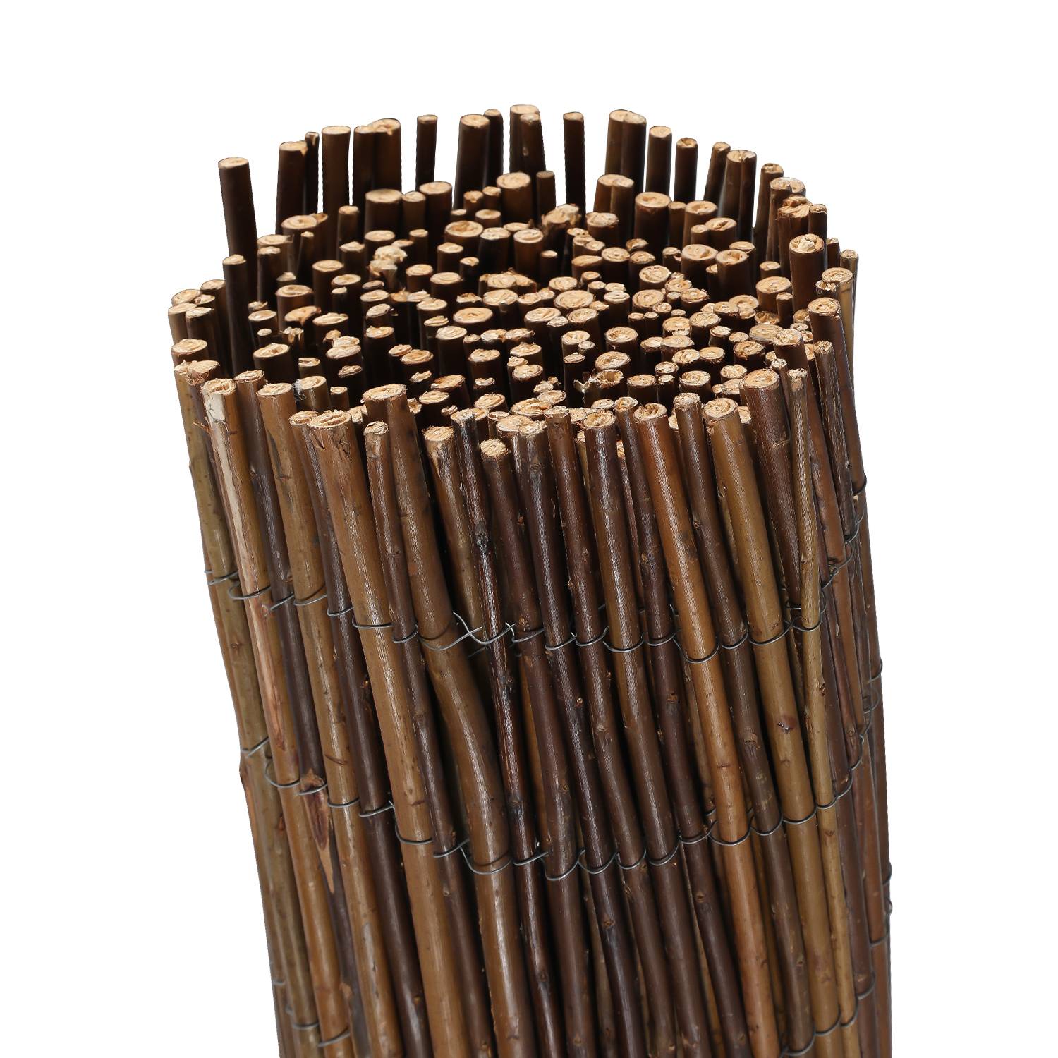 Weidenzaun Weidenmatte 100 x 300cm Sichtschutz Sichtschutzmatte Zaun für Garten, Terrasse und Balkon