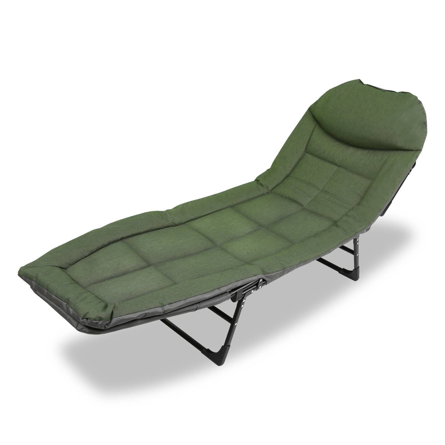 Karpfenliege, Angelliege bis 150kg belastbar, Campingliege,Campingbett klappbar