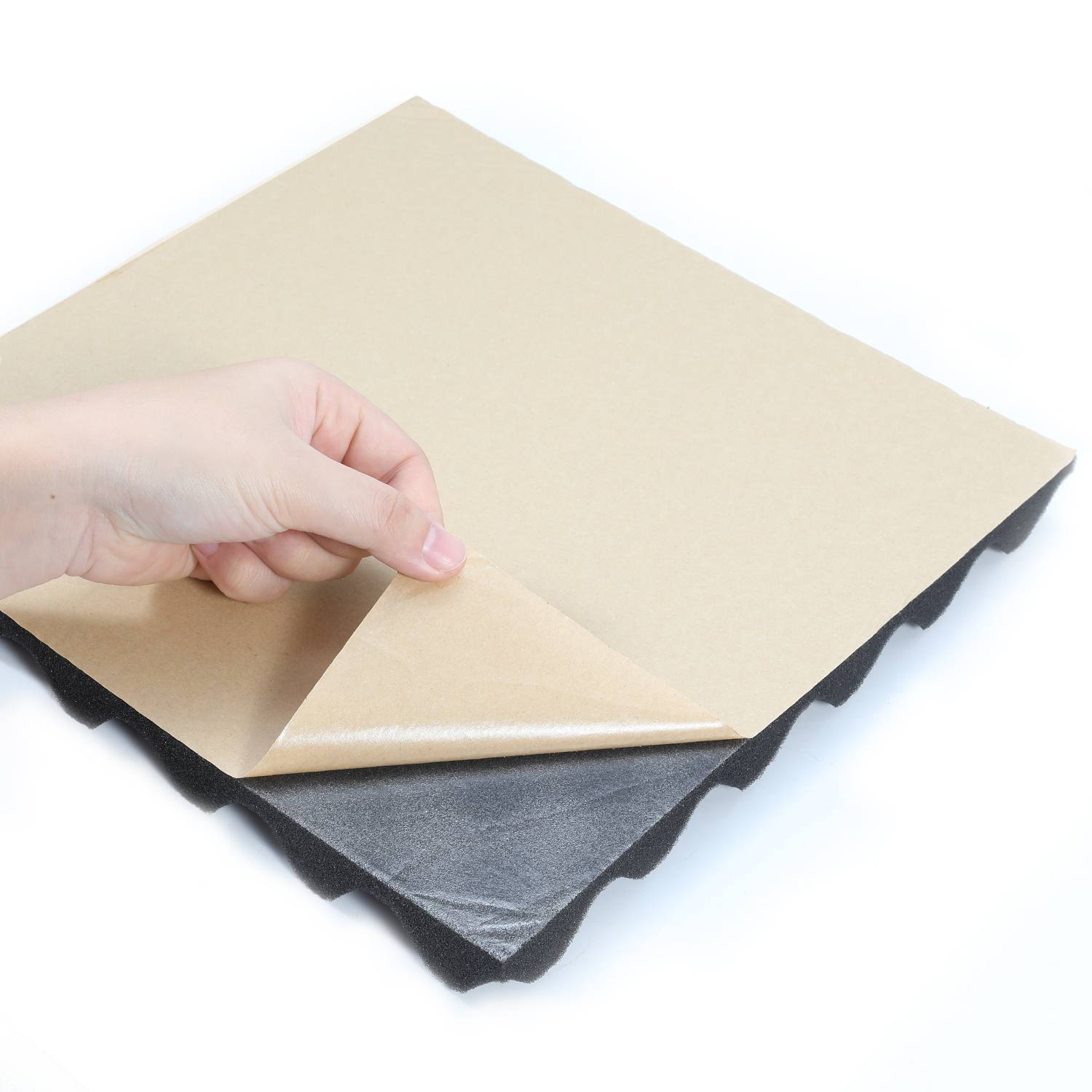 24 Stück Akustikschaumstoff Akustikschaum Matten Dreiecksnut 30 x 30 x 2.5cm Schalldämmmatten zur effektiven Schaumstoff Fliesen Schwarz
