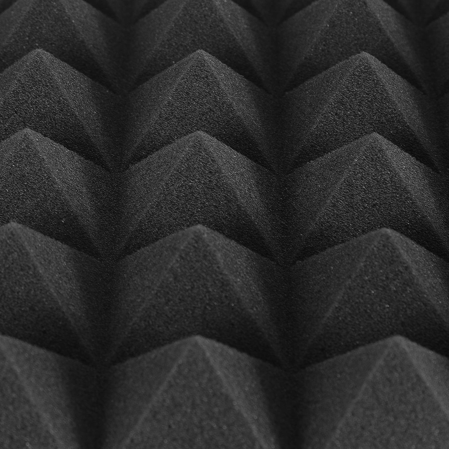 24 Stück Akustikschaumstoff Akustikschaum Matten Pyramide 30 x 30 x 5cm Schalldämmmatten zur effektiven Schaumstoff Fliesen Schwarz