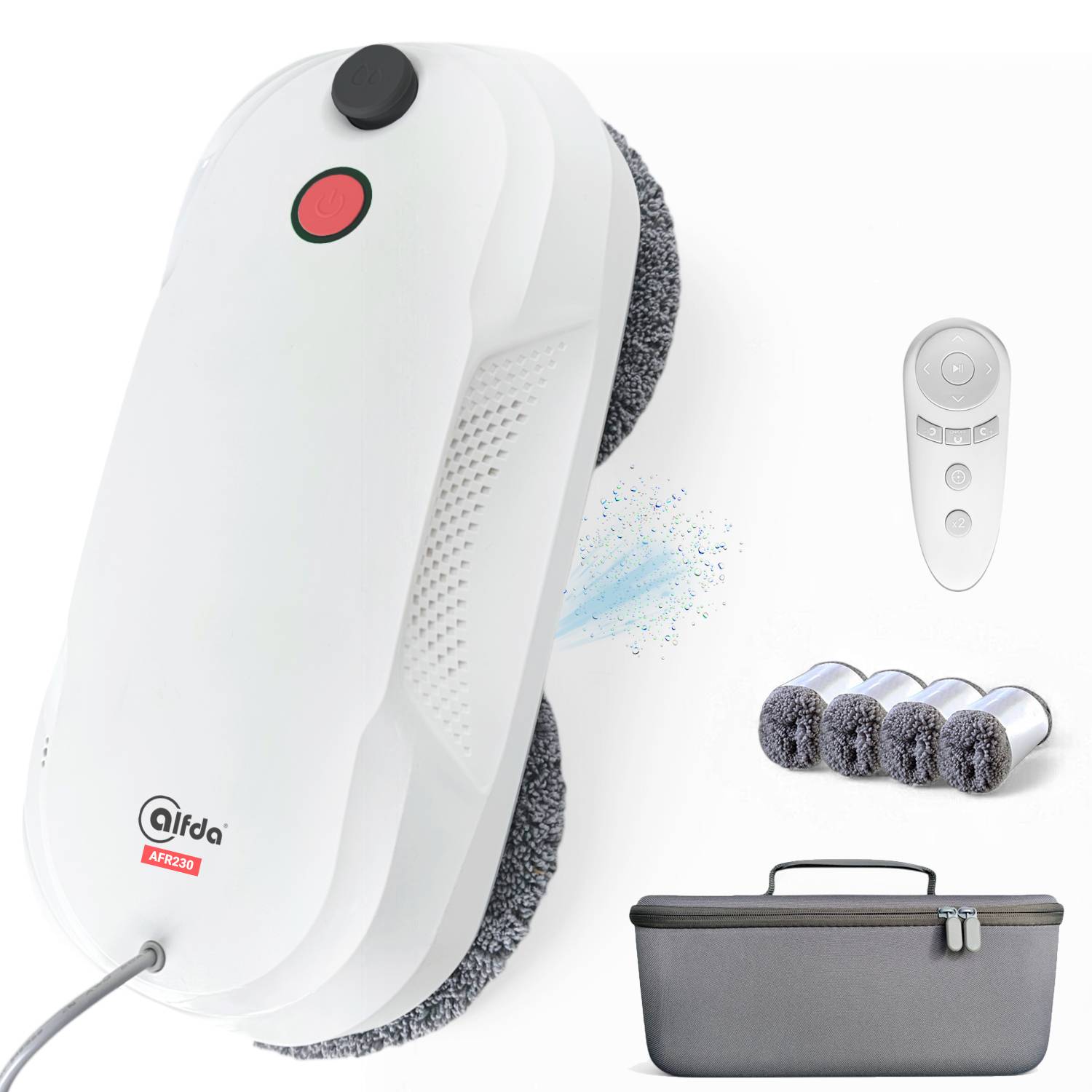 alfda Fensterputzroboter AFR230 inkl. 8 Mopps