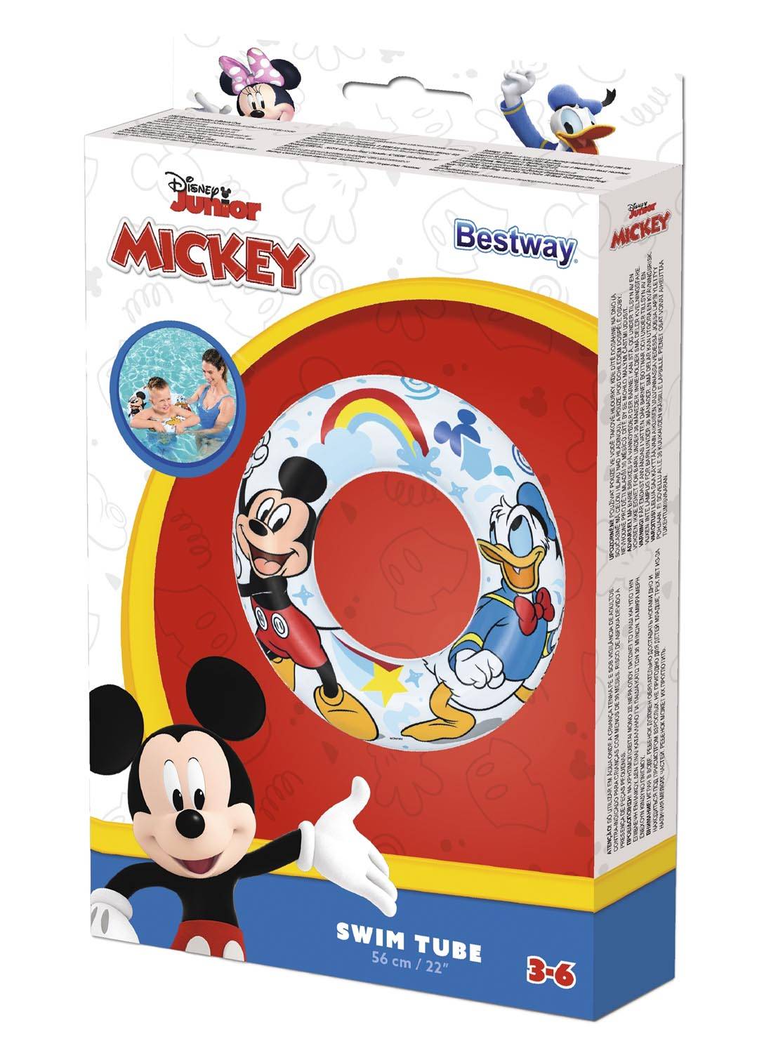 Bestway 91004 - Disney Junior Schwimmring Mickey & Friends - Ø 56 cm