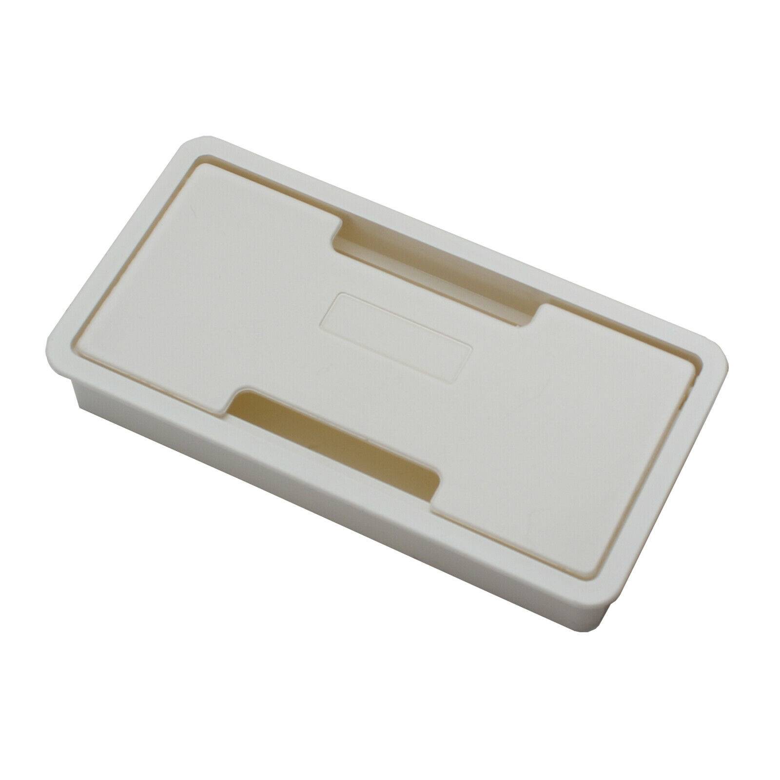 Kunststoff Kabeldurchführung Kabeldurchlaß Kabelauslass Kabelabdeckung Kabeldose Weiß