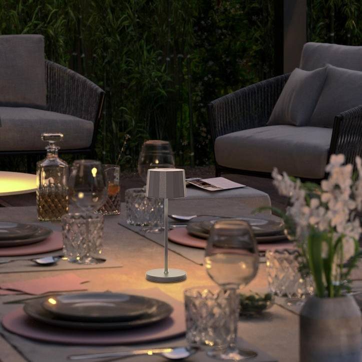 MÜLLER-LICHT LED-Akku-Tischleuchte OLEA, 2,2W, 200lm, RGB, anthrazit