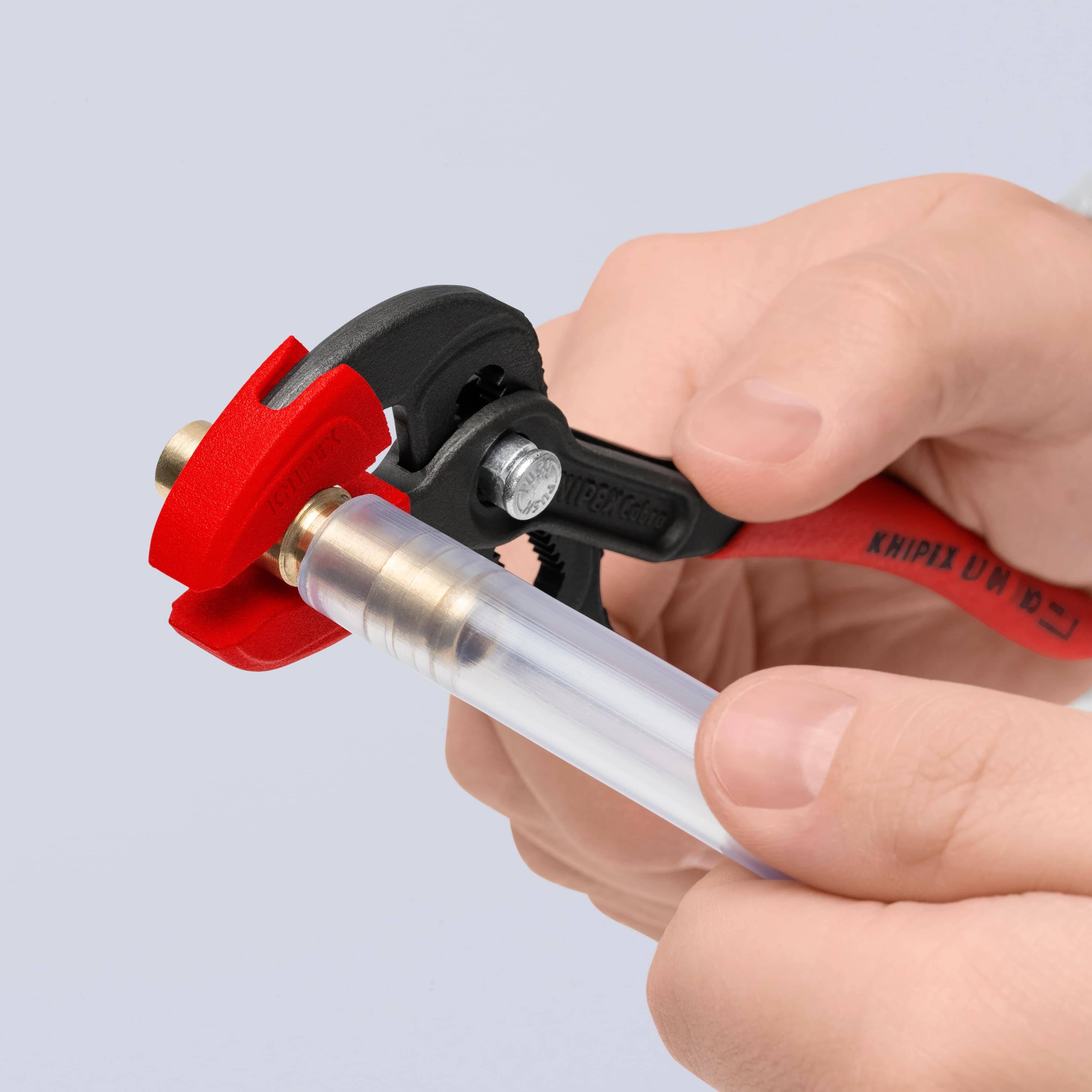 KNIPEX Kunststoffbacken, 87 09 180 V01, für alle Zangenschlüssel 87 XX 180er Modelle, 3 Paar