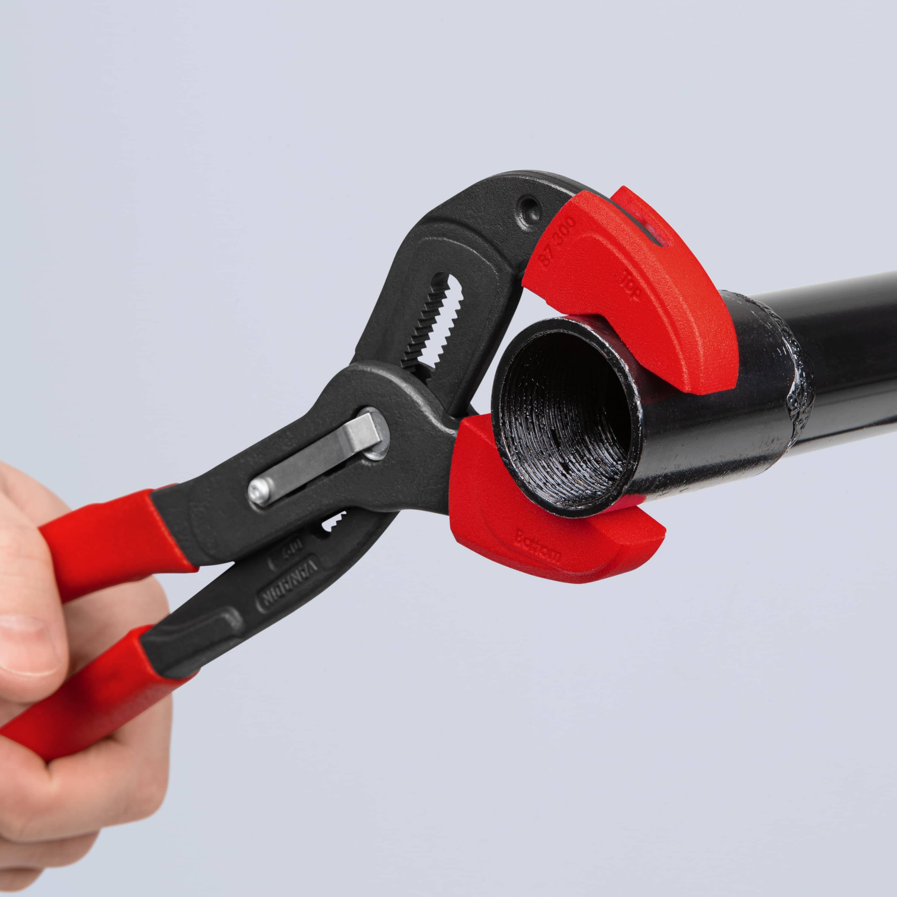 KNIPEX Kunststoffbacken, 87 09 250 V01, für alle Zangenschlüssel 87 XX 250er Modelle, 3 Paar