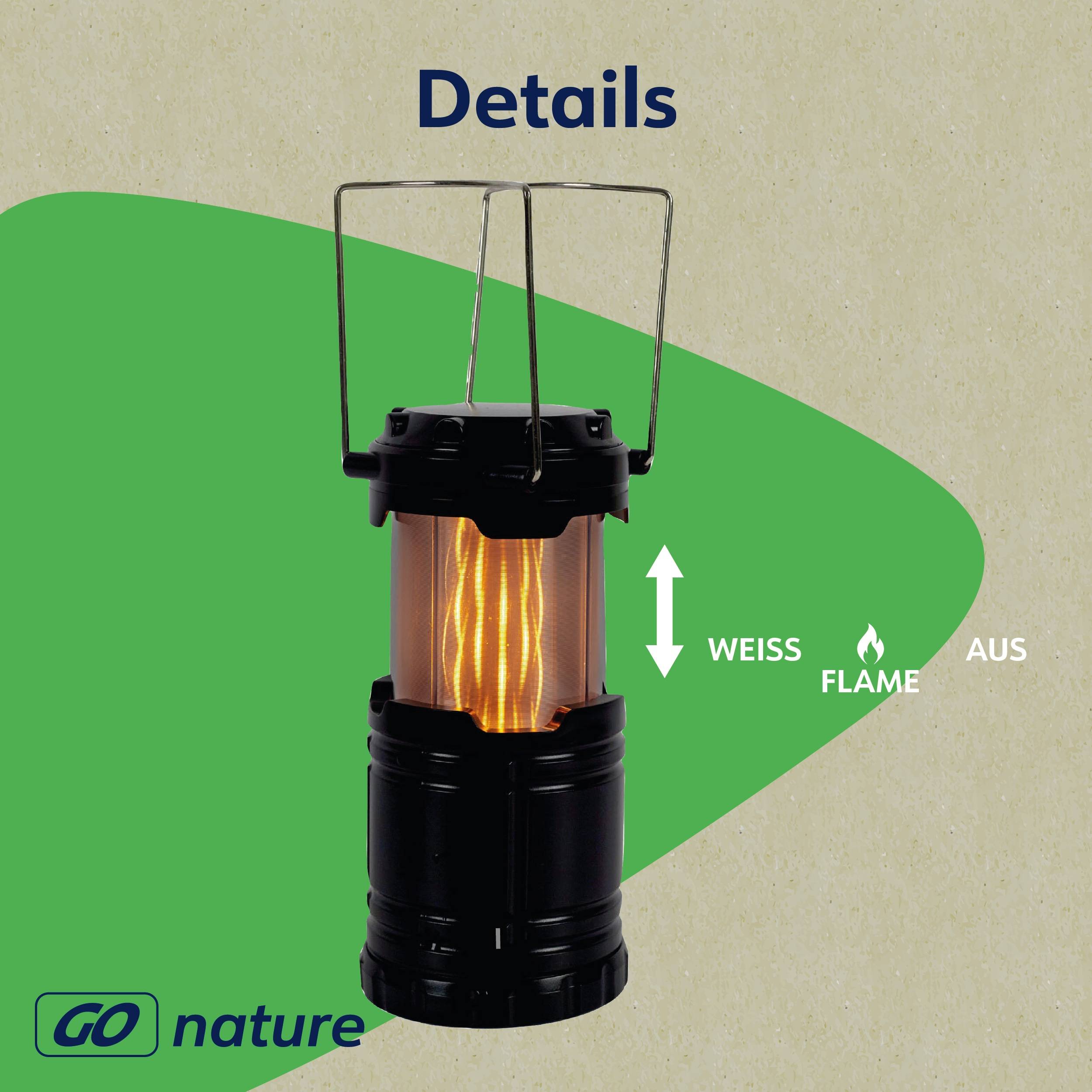 MÜLLER-LICHT LED-Akku-Campingleuchte TERRA, 100lm, batteriebetrieb, schwarz
