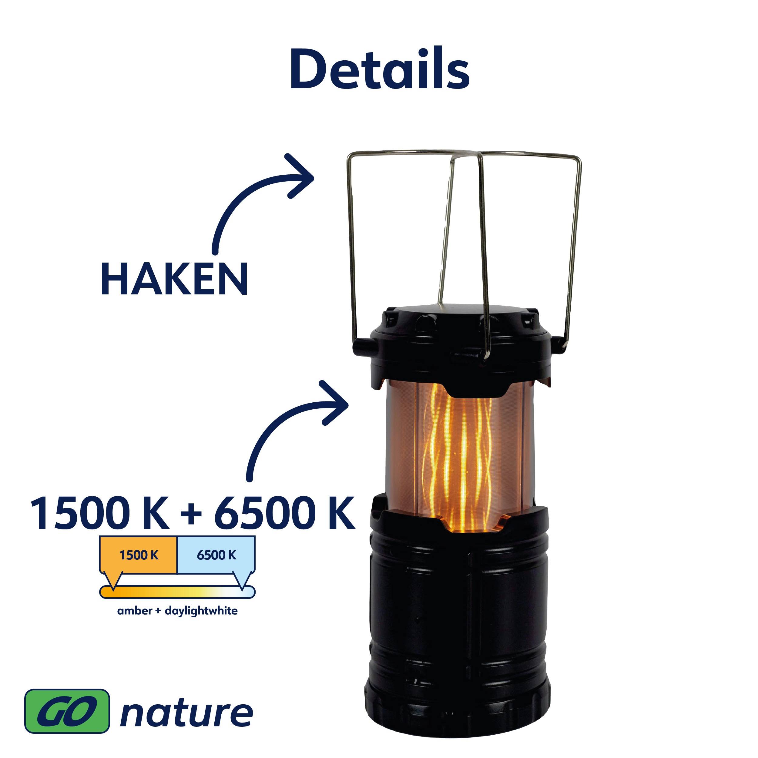 MÜLLER-LICHT LED-Akku-Campingleuchte TERRA, 100lm, batteriebetrieb, schwarz