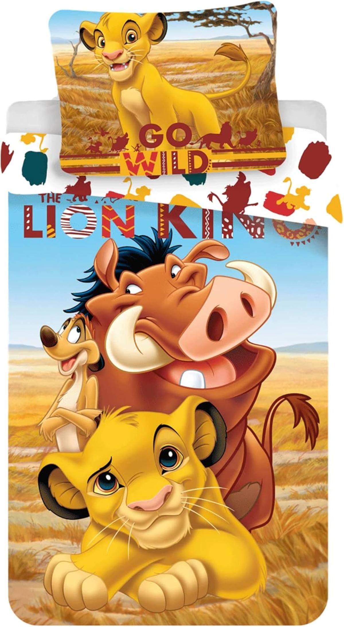 Disney König der Löwen Bettwäsche Decke 100x135cm Kissen 40x60cm