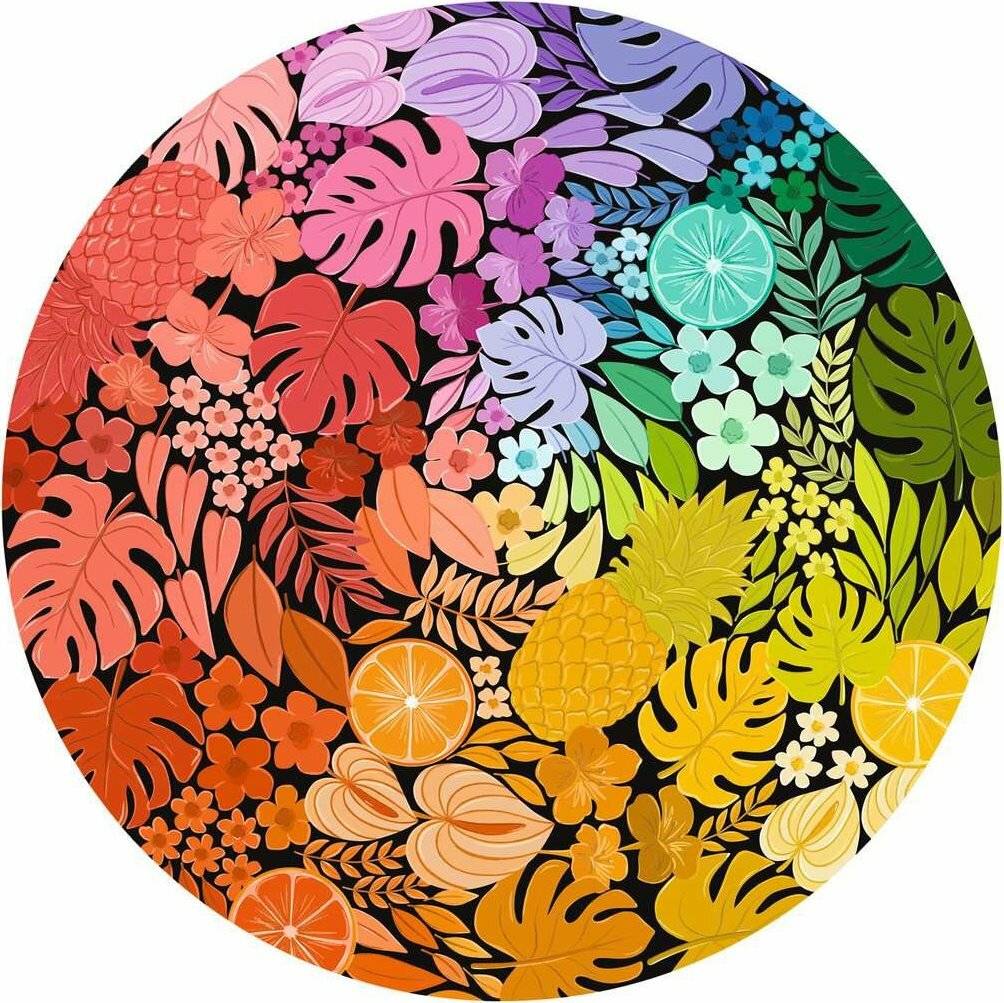 RAVENSBURGER Rundpuzzle Circle of Colours: Tropical 500 Teile