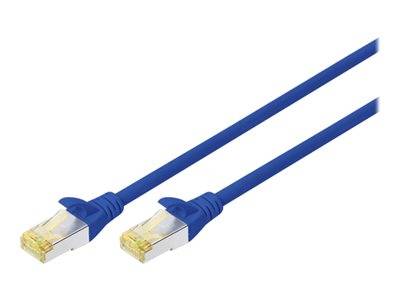 DIGITUS CAT 6A S/FTP Patchkabel, 10 Stück, 2m, blau Kabel Patchkabel RJ45 Cat.6