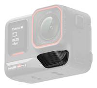 GoPro Action-Kamera mit Frontdisplay und Weitwinkelobjektiv, gezeigt in einem hellgrauen Produktbild.