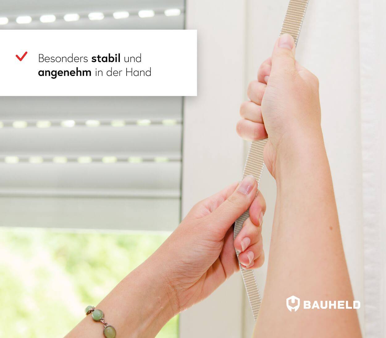 BAUHELD 50m Rollladengurt 20mm Beige