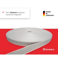 BAUHELD 50m Rollladengurt 18mm Grau BAUHELD 50m Rollladengurt 18mm Grau