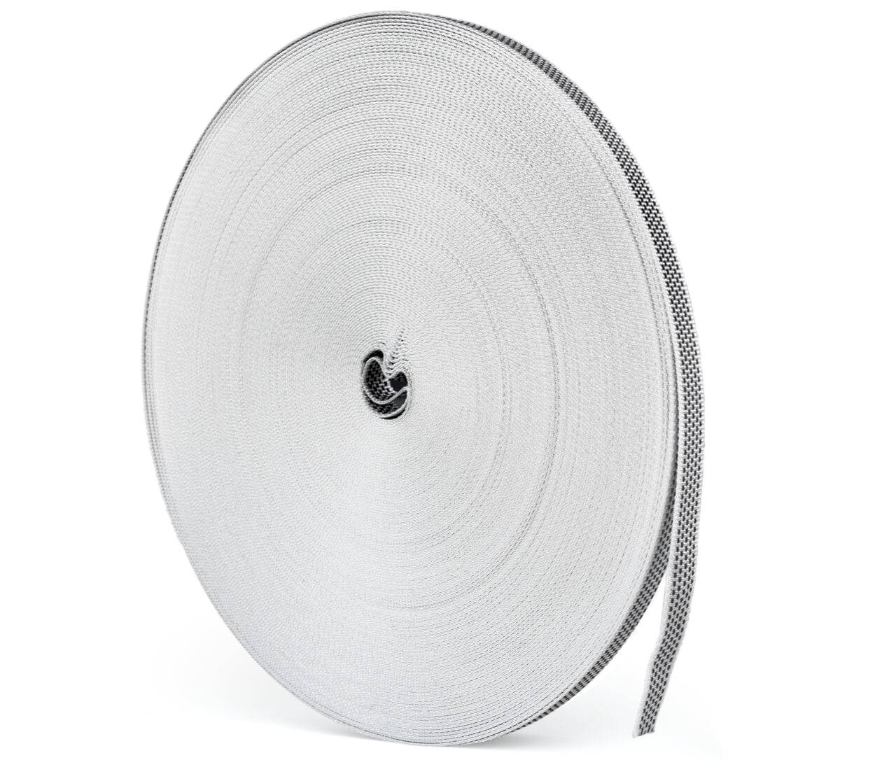 BAUHELD 50m Rollladengurt 14mm Schwarz Weiß