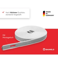 BAUHELD 6m Rollladengurt 14mm Schwarz Weiß BAUHELD 6m Rollladengurt 14mm Schwarz Weiß