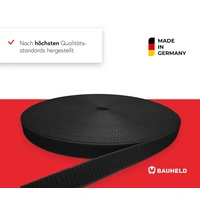 BAUHELD 50m Rollladengurt 14mm Schwarz BAUHELD 50m Rollladengurt 14mm Schwarz