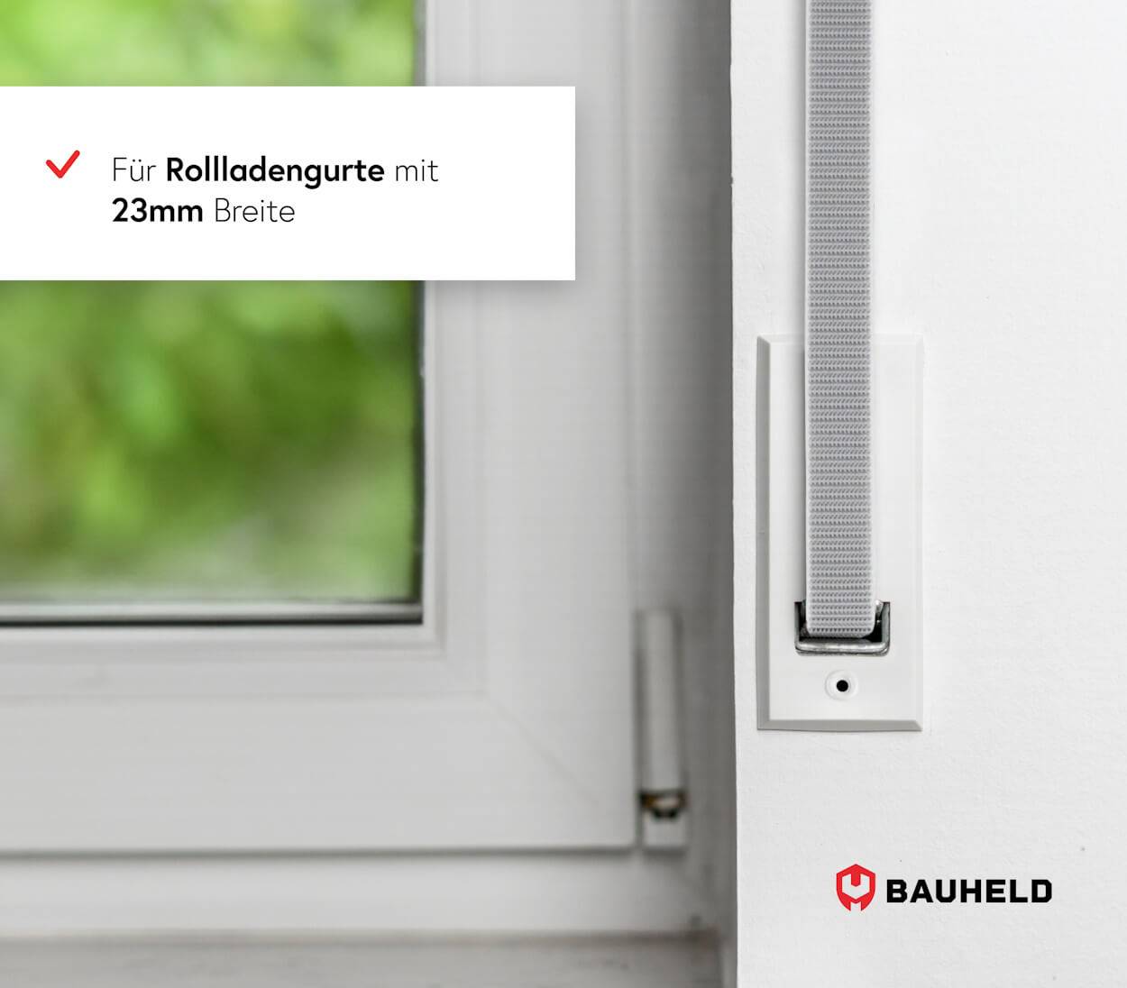 BAUHELD Rollladen Gurtwickler Abdeckplatte 215mm 6 Stück