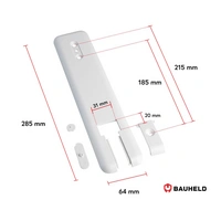 BAUHELD Rollladen Gurtwickler Abdeckplatte ohne Gurtausbau 185 bis 215 mm BAUHELD Rollladen Gurtwickler Abdeckplatte ohne Gurtausbau 185 bis 215 mm