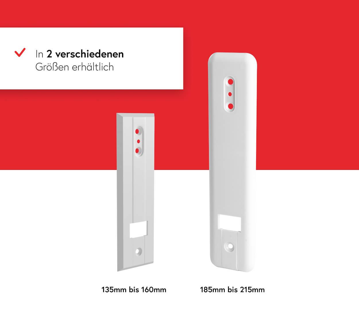 BAUHELD Rollladen Gurtwickler Abdeckplatte ohne Gurtausbau 135 bis 160 mm