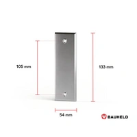 BAUHELD Metall Gurtwickler Abdeckplatte 105mm Geschlossen Verchromt BAUHELD Metall Gurtwickler Abdeckplatte 105mm Geschlossen Verchromt