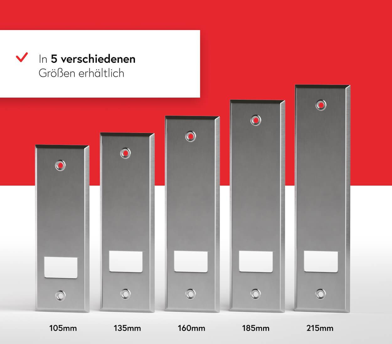 BAUHELD Metall Gurtwickler Abdeckplatte 160mm Offen Verchromt