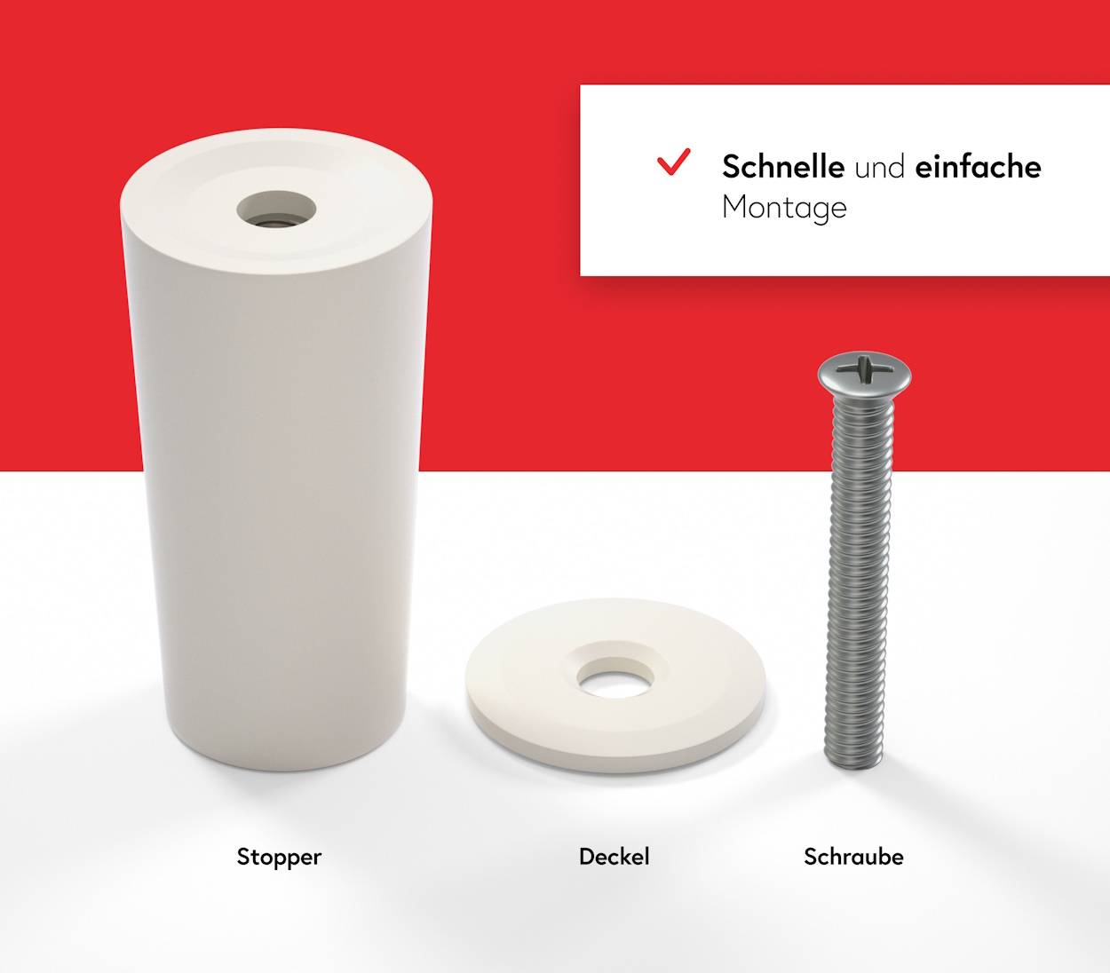 BAUHELD Rollladenstopper 40mm Beige Offen 8 Stück