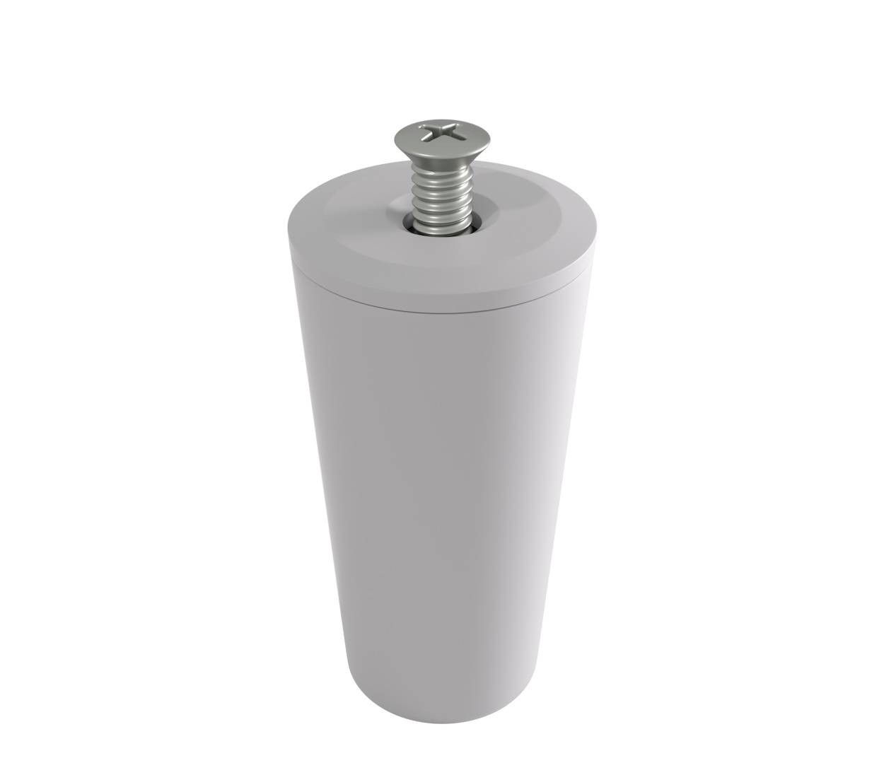 BAUHELD Rollladenstopper 40mm Hellgrau Offen 8 Stück