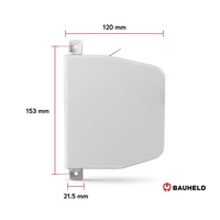 BAUHELD Rollladen Gurtwickler Aufputz 14mm Mini mit Einfädelautomatik Weiß BAUHELD Rollladen Gurtwickler Aufputz 14mm Mini mit Einfädelautomatik Weiß