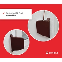 BAUHELD Rollladen Gurtwickler Aufputz 14mm Mini mit Einfädelautomatik Braun BAUHELD Rollladen Gurtwickler Aufputz 14mm Mini mit Einfädelautomatik Braun