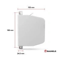 BAUHELD Rollladen Gurtwickler Aufputz 23mm Maxi mit Einfädelautomatik Weiß BAUHELD Rollladen Gurtwickler Aufputz 23mm Maxi mit Einfädelautomatik Weiß