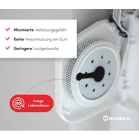 BAUHELD Rollladen Gurtwickler Aufputz 14mm Mini Aufklappbar mit Kunststofftrommel Weiß BAUHELD Rollladen Gurtwickler Aufputz 14mm Mini Aufklappbar mit Kunststofftrommel Weiß