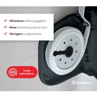 BAUHELD Rollladen Gurtwickler Aufputz 14mm Mini Aufklappbar mit Kunststofftrommel Anthrazit BAUHELD Rollladen Gurtwickler Aufputz 14mm Mini Aufklappbar mit Kunststofftrommel Anthrazit