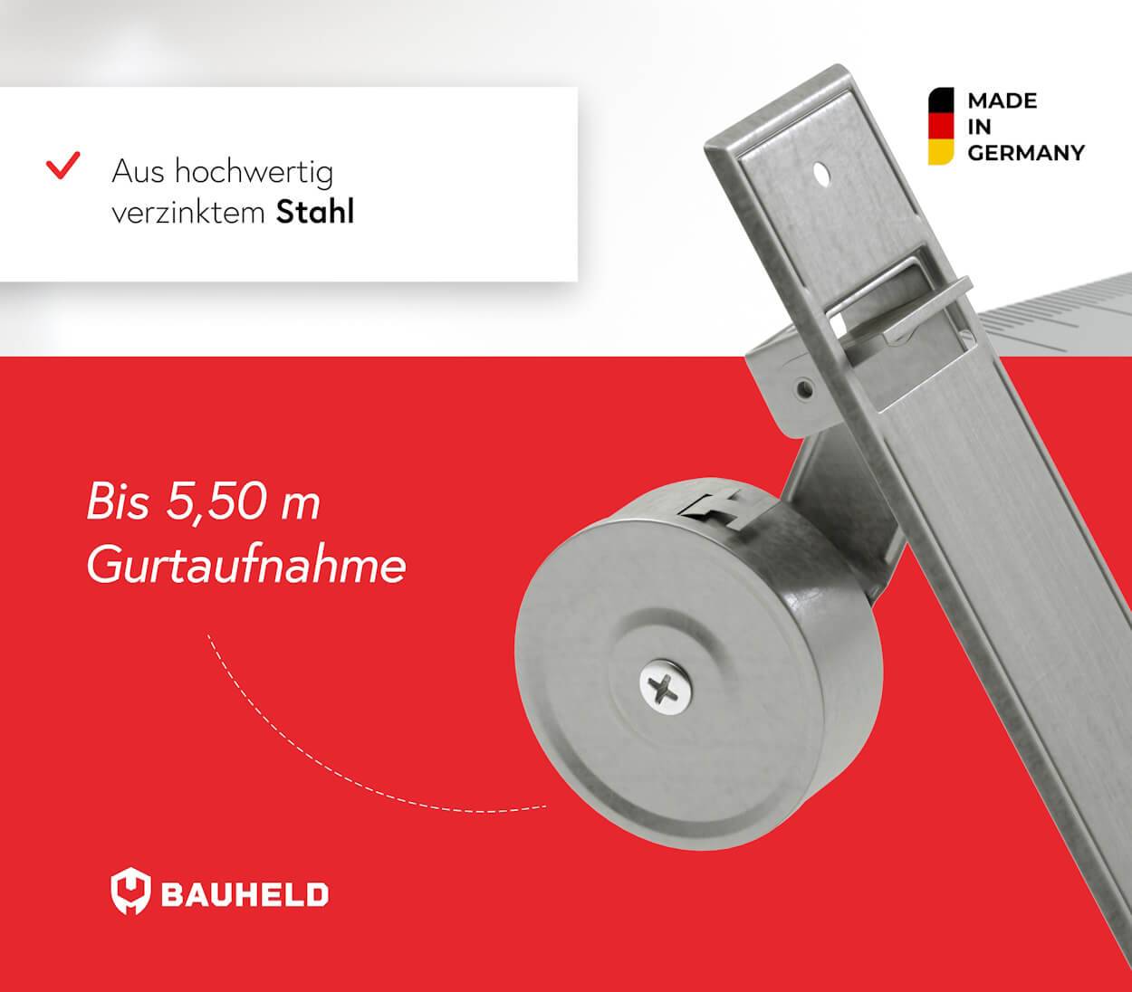 BAUHELD Rollladen Aufhängefeder Mini 100mm 2 Stück