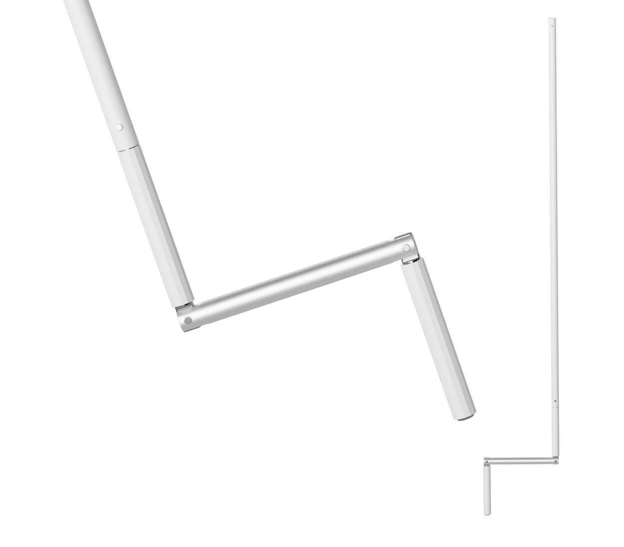 BAUHELD Rollladen Kurbelstange 100cm Weiß