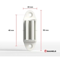 BAUHELD Rollladen Kurbelhalter Höhenverstellbar Weiß BAUHELD Rollladen Kurbelhalter Höhenverstellbar Weiß