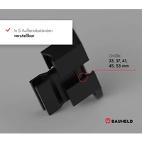 BAUHELD Rollladen Anschlagwinkel 40mm Braun 8 Stück BAUHELD Rollladen Anschlagwinkel 40mm Braun 8 Stück