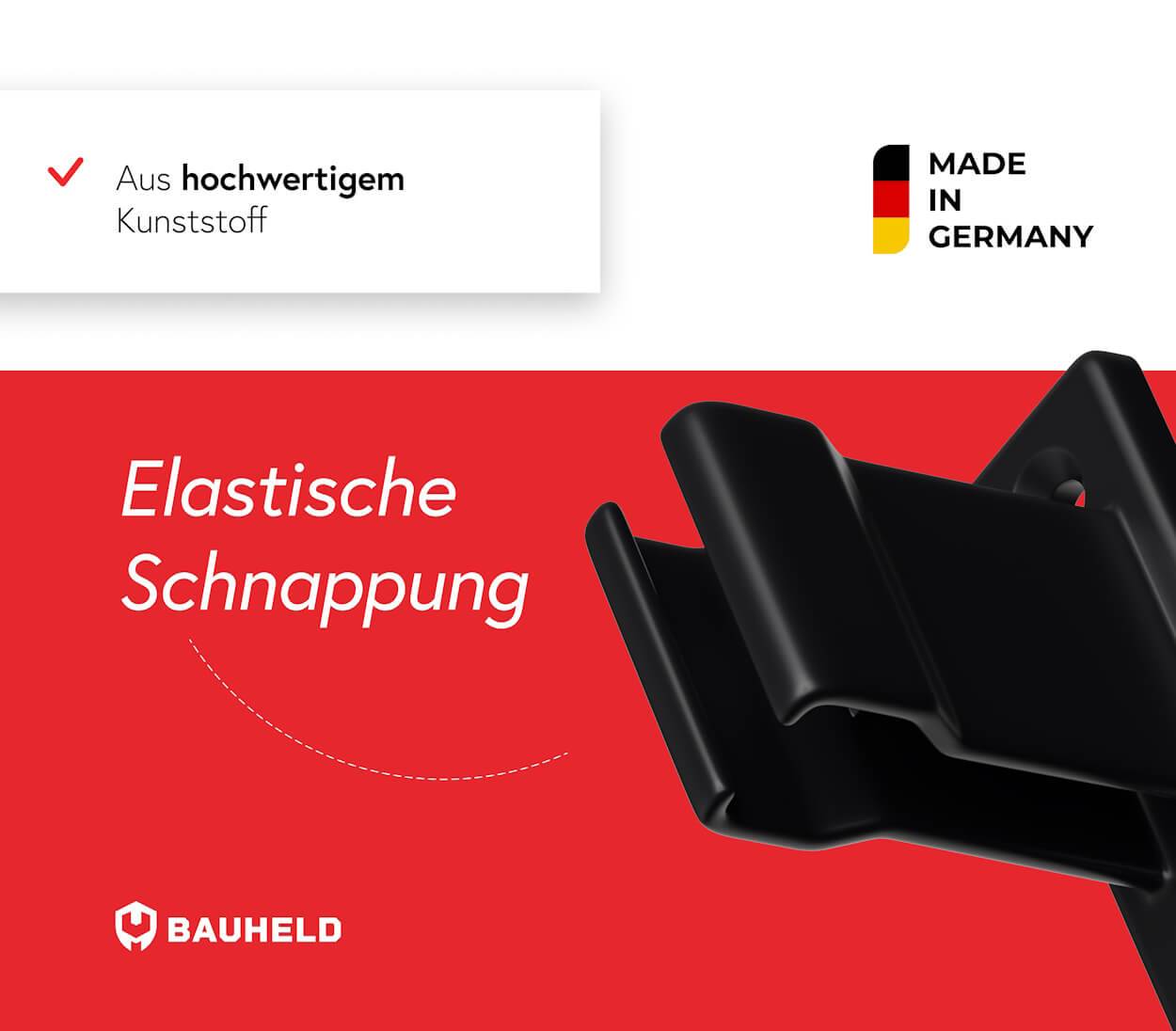 BAUHELD Rollladen Anschlagwinkel 40mm Weiß 8 Stück