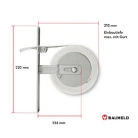 BAUHELD Rollladen Gurtwickler Unterputz 185mm Maxi Mit Abdeckplatte BAUHELD Rollladen Gurtwickler Unterputz 185mm Maxi Mit Abdeckplatte
