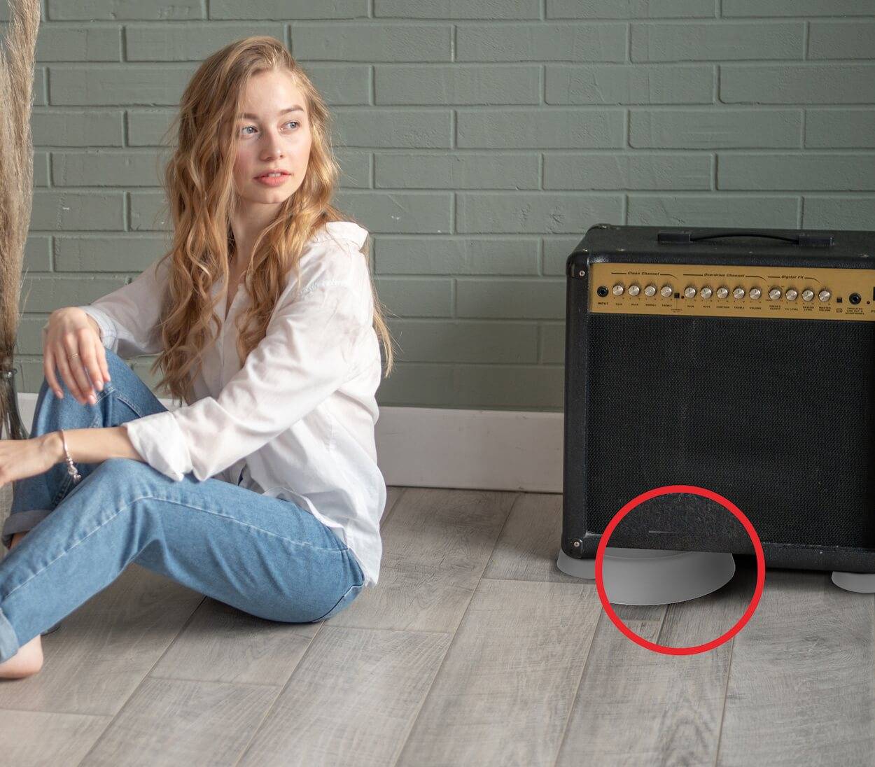 BAUHELD Gummifüße Schwingungsdämpfer 67 x 60 mm 4 Stück Weiß