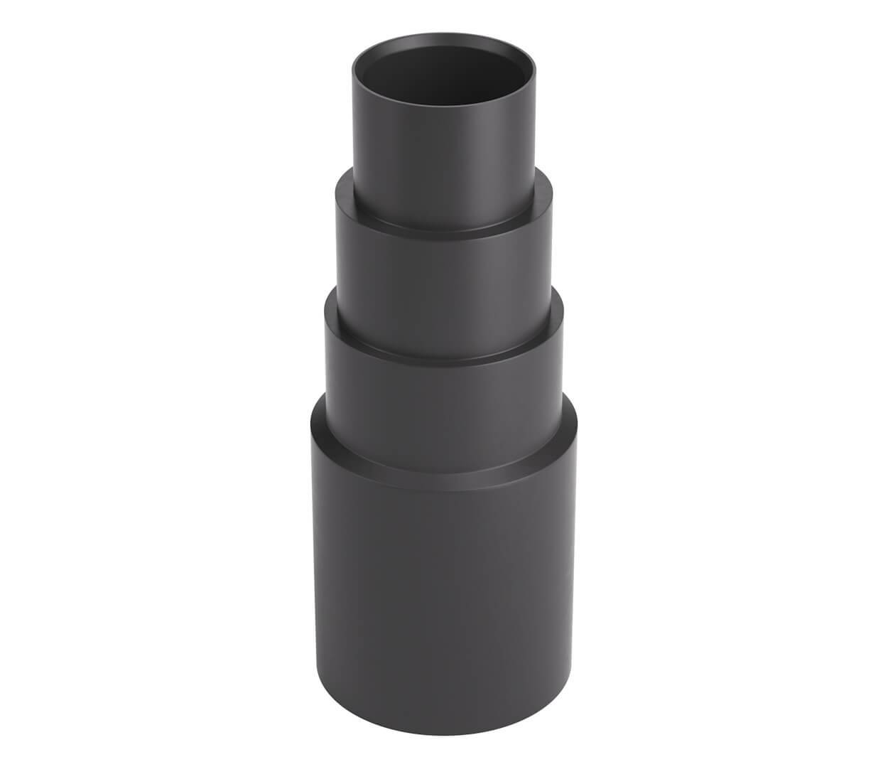 BAUHELD Staubsaugeradapter Schwarz 1 Stück