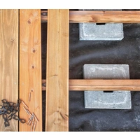 BAUHELD Terrassenpads 90 x 60 x 8 mm 80 Stück BAUHELD Terrassenpads 90 x 60 x 8 mm 80 Stück