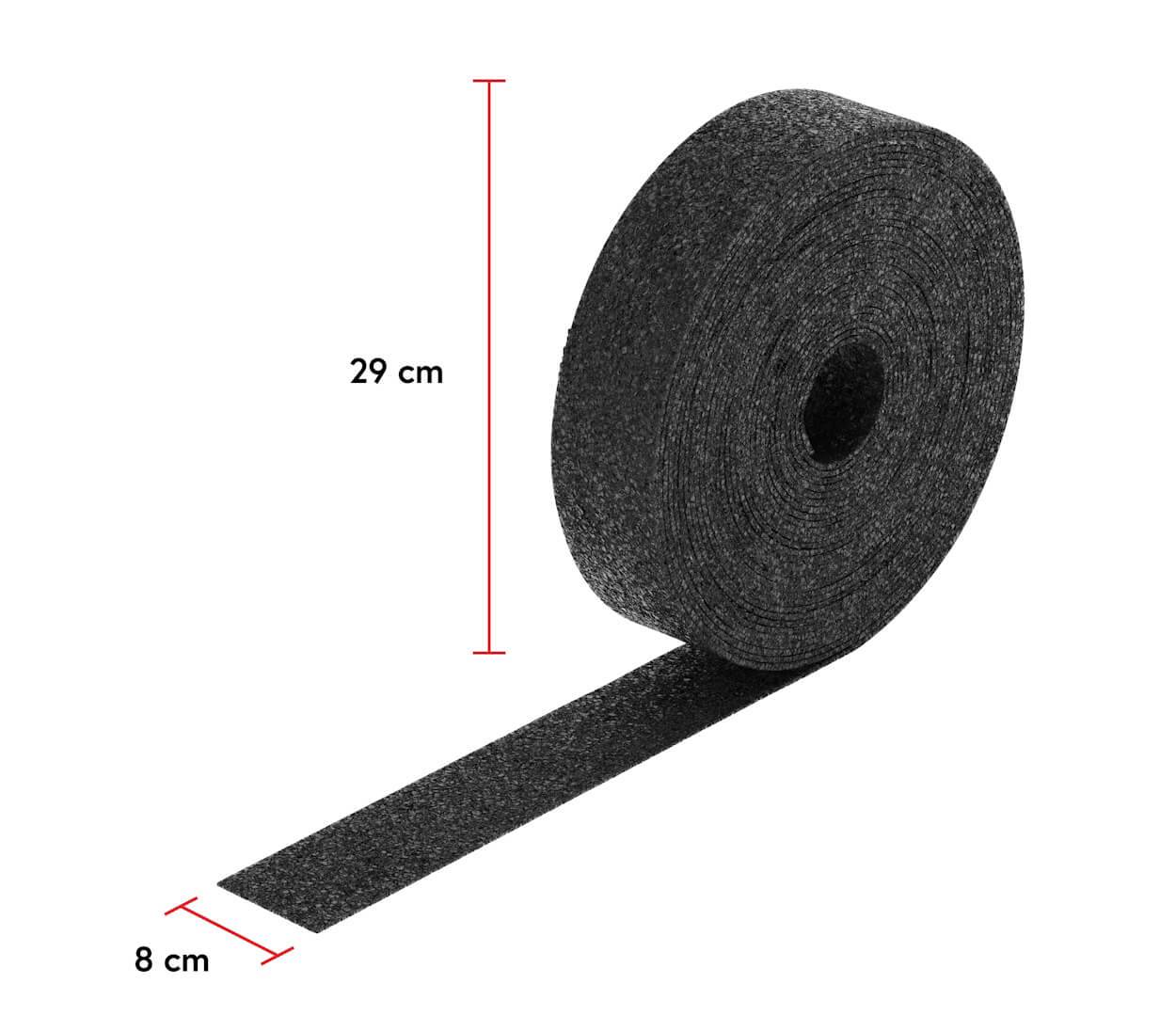 BAUHELD Terrassenpads Rolle 20 m x 80 mm x 3 mm