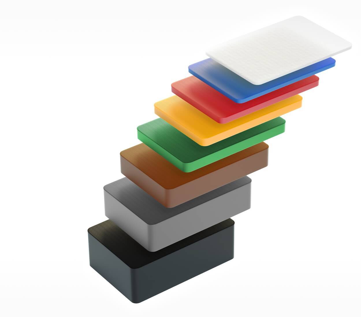 BAUHELD Unterlegplatten Kunststoff 60 x 40 x 1.5 mm 250 Stück