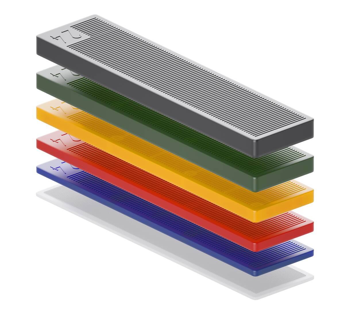 BAUHELD Verglasungsklötze Kunststoff 100 x 24 x 1 mm 500 Stück