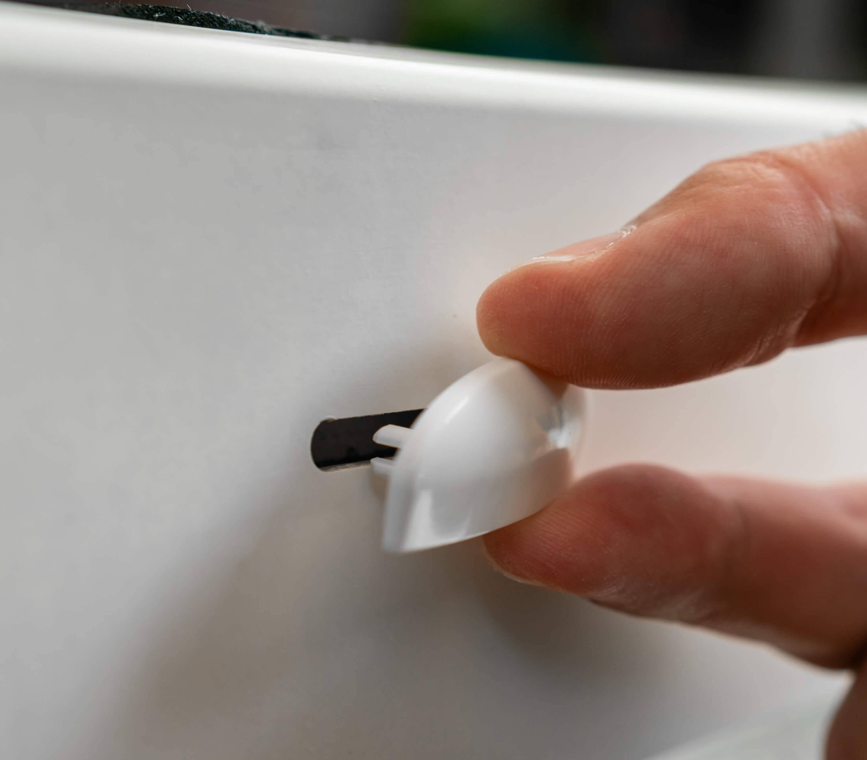 BAUHELD Fenster Wasserschlitzkappen 30 bis 35 mm 30 Stück Ral 8019