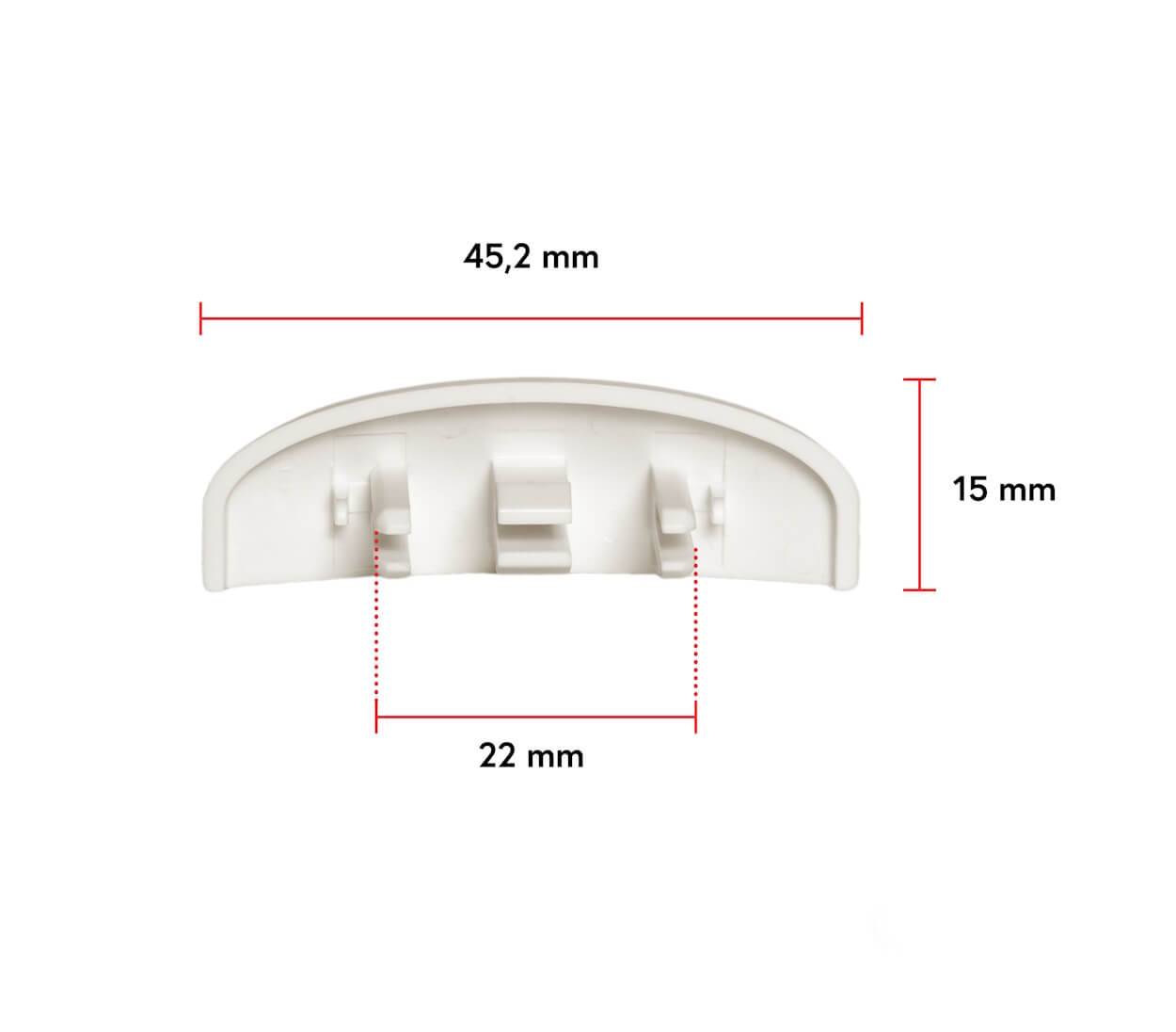 BAUHELD Fenster Wasserschlitzkappen 25 bis 30 mm 30 Stück Ral 9003