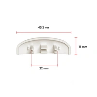 BAUHELD Fenster Wasserschlitzkappen 25 bis 30 mm 30 Stück Ral 9003 BAUHELD Fenster Wasserschlitzkappen 25 bis 30 mm 30 Stück Ral 9003